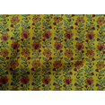 thumbnail image 4 of oneOone Tissu Popeline de Coton Feuilles & Floral Imprimé au Mètre 42 Pouces de Large, 4 of 4