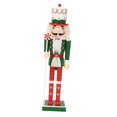 thumbnail image 4 of Christmas Nutcracker Ornament 25cm Table Decoration for Xmas Desktop Festive D, 4 of 8