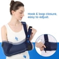 thumbnail image 4 of Velpeau Arm Sling with Waist Strap -Ventilated & Breathable Support Brace for Shoulder, Rotator Cuff, Elbow, Hand injury (Mesh-Blue, Right, Medium), 4 of 6
