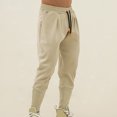 thumbnail image 5 of LSLJS Men Casual Mode Lacets Élastiques Taille Mi-Haute Poche Extensible Sports Pants, 5 of 5