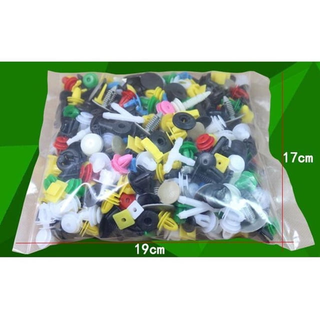vonky 100Pcs Random Mixing Universal Car Fender Plastic Clips Vehicle bumper retainer Bumper Interior Decoration Auto Plastic Fastener