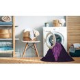 thumbnail image 2 of Ahgly Tapis Rectangulaire Lavable en Machine Intérieur Transitionnel Violet Foncé, 5 Pieds x 7 Pieds, 2 of 7