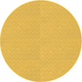 thumbnail image 1 of Ahgly Company Tapis d'Intérieur Ronds Transitionnels Jaunes Lavables à la Machine, 3 Pieds Rond, 1 of 7