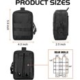 thumbnail image 5 of 4-pack Molle Pouch Tactical Utility Edc Waist Bag Pack, 5 of 5