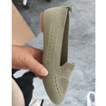 thumbnail image 4 of Pisexur Chaussures pour Femmes Chaussures en Maille Tricotée pour Femmes Bout Rond à Enfiler Chaussures Plates de Marche Femme Petit Talon Compensé Confort Doux, 4 of 5