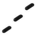 thumbnail image 2 of braveheart Silicone Cable Winder Desktop Management Clip Cable Holders Cable Organizer Good black 3Set, 2 of 6