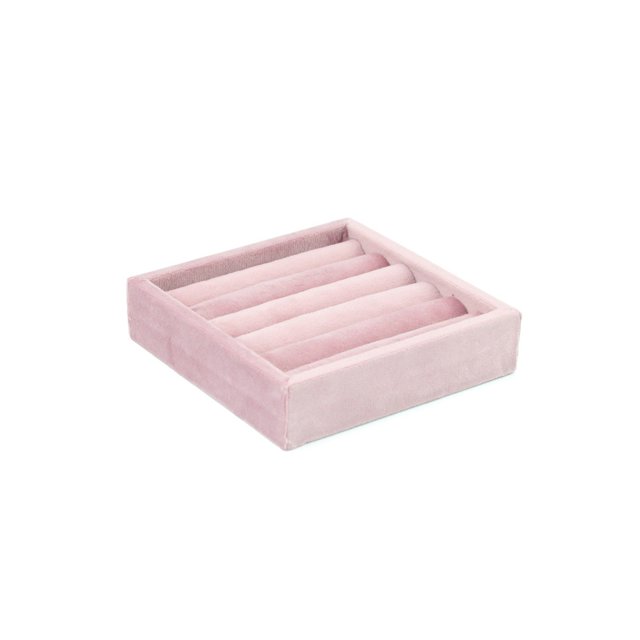 braveheart Jewelry Display Stand Velvet Necklace Bracelet Holder Bracelets Rack Organizer Layout Props Home Shop Showcase Pink Type 1 Pink Square Ring Holder