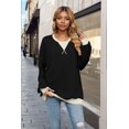 thumbnail image 2 of T-shirts à Manches Longues pour Femmes Noir TTG, 2 of 8