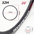 thumbnail image 3 of Splihome 20 inch Mountain Bike Wheel Rim 24/28/32/36 Hole Double Disc Wheel Rim 32 holes B, 3 of 9