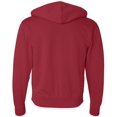 thumbnail image 2 of Independent Trading Co. Sweat à Capuche Léger Unisexe à Fermeture Éclair Complète, TG, Rouge, 2 of 3