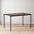 thumbnail image 5 of Homy Casa Modern Dining Table with Sturdy Metal Frame – Rectangular Desk Study Table for 4 Person, Espresso, 5 of 5