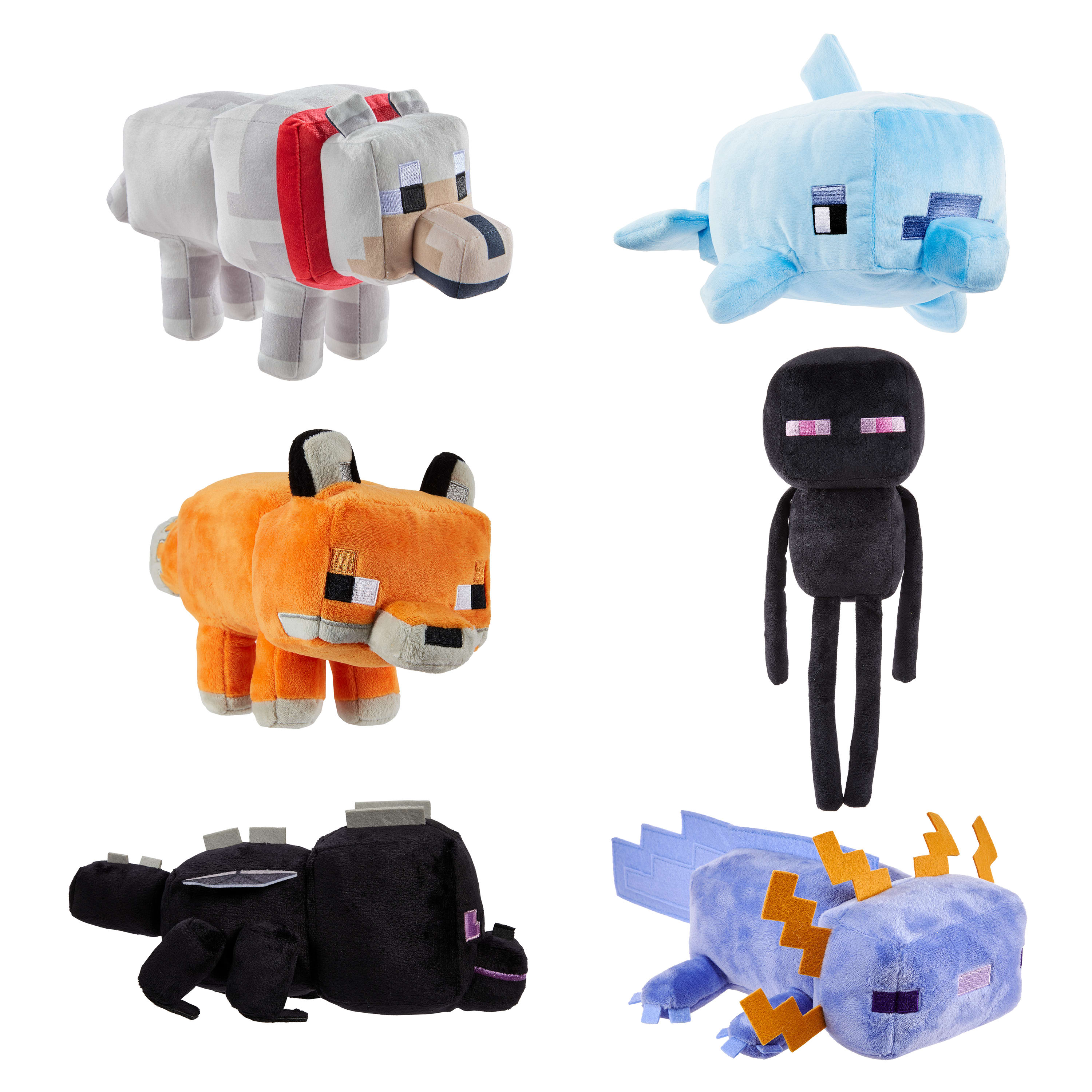 Minecraft Peluche de base 20,32 cm Axolotl bleu, de collection