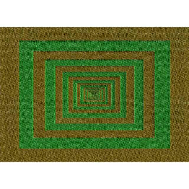 Ahgly Company Machine Washable Indoor Rectangle Transitional Dark Lime Green Area Rugs, 2' x 4'