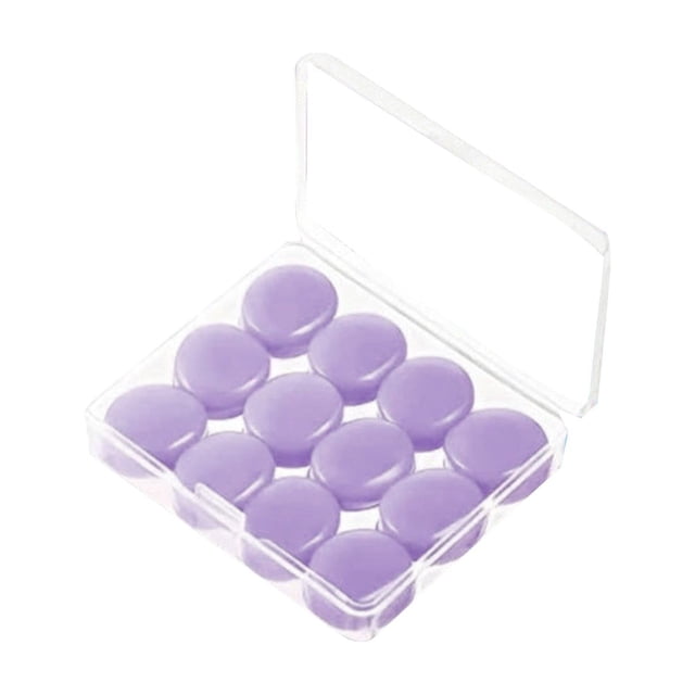 Huayishang 10 Paires de Bouchons d'Oreilles pour Dormir Réutilisables Moulables en Silicone Bouchons d'Oreilles Doux à Réduction de Bruit Bouchons d'Oreilles Anti-Sons avec Étui pour Natation Concert 40dB NRR (Multicolore)