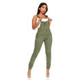 thumbnail image 1 of Cover Girl Women's Denim Overalls, Olive, Size 7, 1 of 5