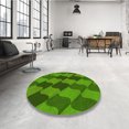 thumbnail image 4 of Ahgly Tapis Rectangulaire Lavable en Machine Intérieur Vert Émeraude Profond, 2 Pieds x 4 Pieds, 4 of 7