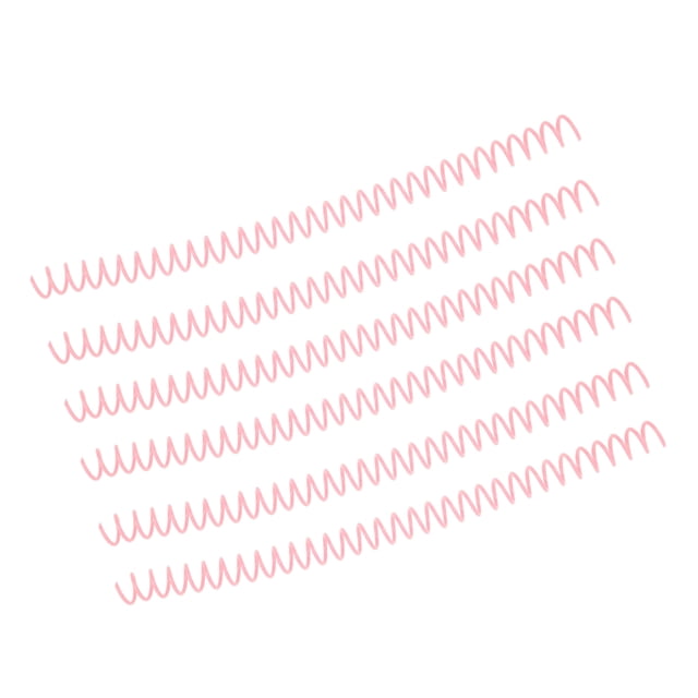 Sheet Binding Comb, Plastic Spiral Binding Coil 20Pcs For Page Pink