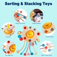 thumbnail image 4 of 6 In 1 Baby Toys 6 To 12 Months, Montessori Toy Soft Building Blocks Stacking Ring, 4 of 4