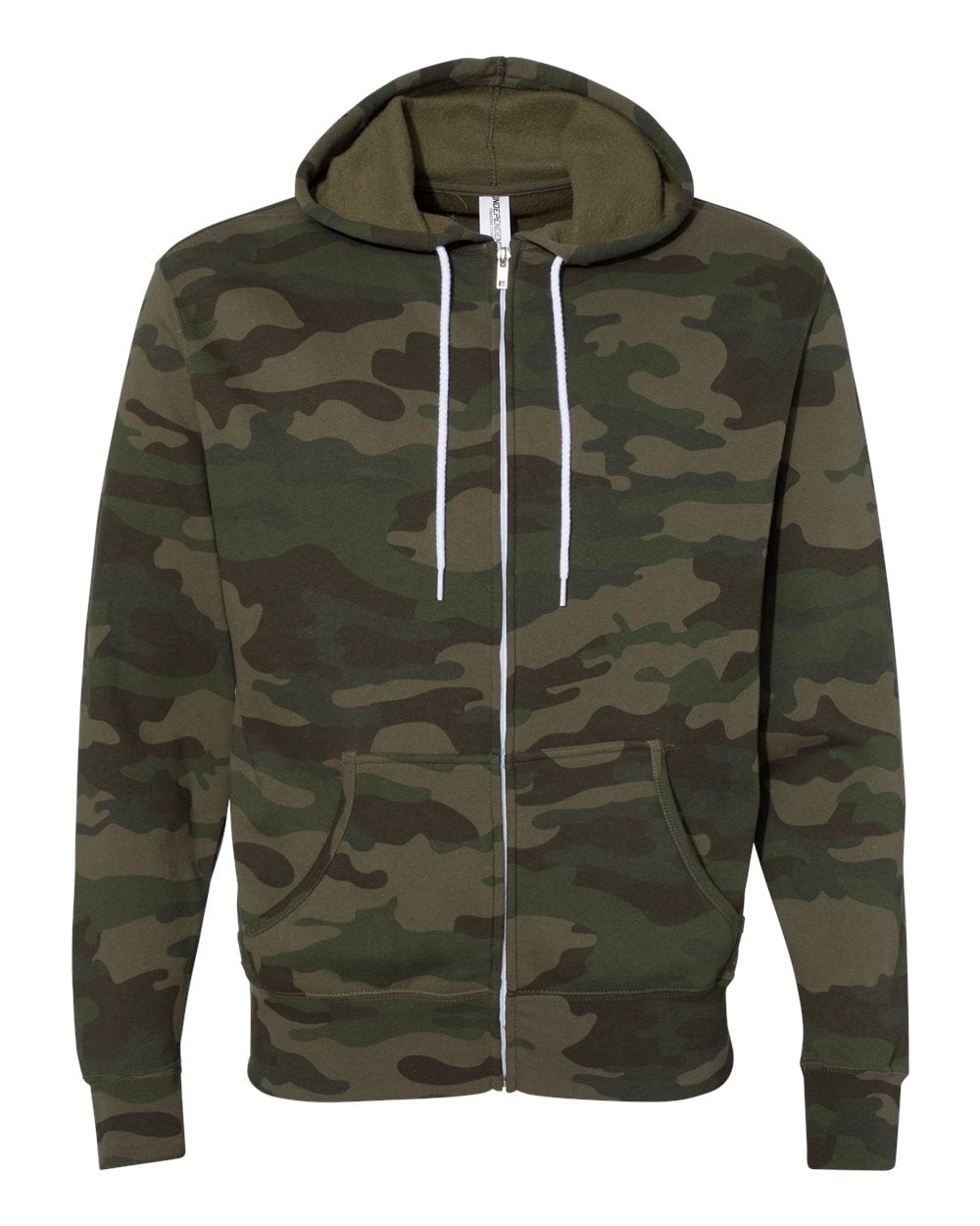 Independent Trading Co. Unisex Lightweight Full-Zip Hooded Sweatshirt, XS