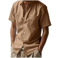 thumbnail image 1 of Maplenight T-Shirts en Coton pour Hommes à Col Rond, Chemises d'Été Décontractées à Manches Courtes, T-Shirts Légers, 1 of 8