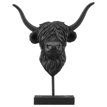 Bouclair Black Highland Cow Statue