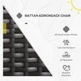thumbnail image 4 of Outsunny Chaise Adirondack en Rotin Chaise de Foyer en Osier avec Coussin Crème, 4 of 10
