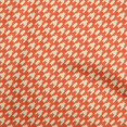 thumbnail image 1 of oneOone Silk Tabby Orange Fabric Houndstooth Sewing Craft Projects Fabric Prints By Yard 42 Inch Wide, 1 of 4
