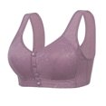 thumbnail image 1 of AherBiu Bras for Women Push up Wireless Full Coverage Bralettes Comfort Smoothing Unlined Front Closure Everyday Bras, 1 of 4