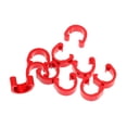 thumbnail image 1 of 10Pcs/Set Clamps, Bike Housing Hose Clamps, Universal for Brake Derailleur Cables - Choose Colors Red, 1 of 6