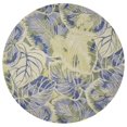 thumbnail image 1 of HomeRoots 354145 Tapis Rond en Laine Bleu et Vert de 5 Pi 6 Po, 1 of 1