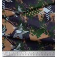 thumbnail image 3 of Soimoi Green polyester Crepe Fabric Dot,Insect & Texture Printed Fabric 1 Yard 52 Inch Wide, 3 of 3