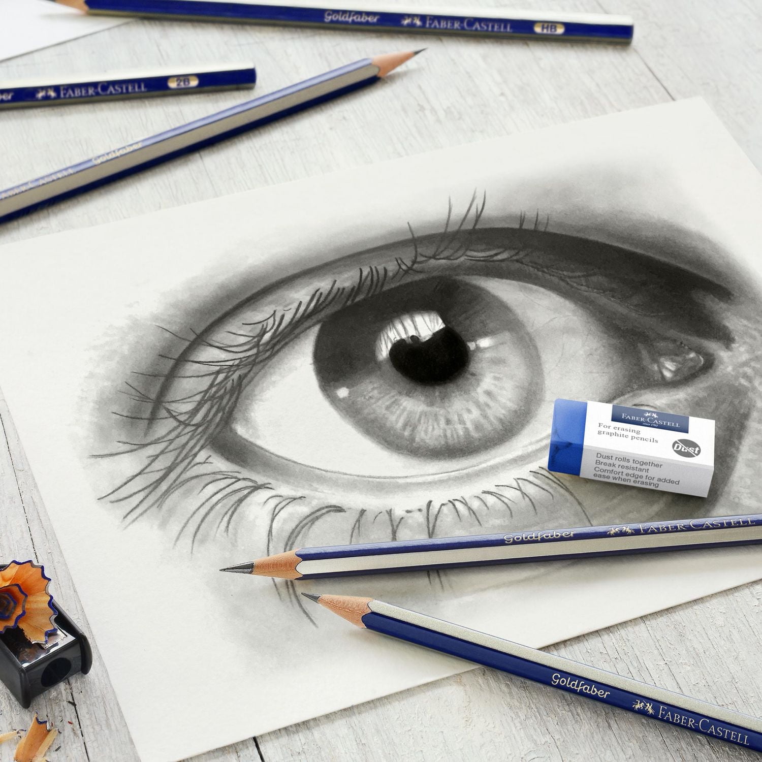 Faber-Castell Ensemble de croquis en graphite, dessin et croquis pour débutants