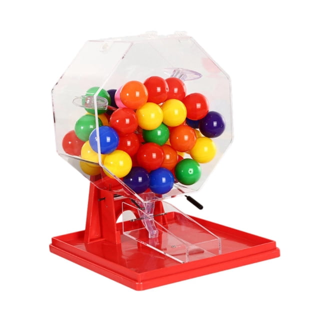 Milaget Lotto Ball Machine Adults Game Night Holiday Friend Toy Bingo Machine Player Multicolor Balls