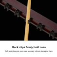 thumbnail image 1 of VGEBY Pool Cue Wall Rack， Wooden Pool Cue Rack, For Clubs For Pool Bars, 1 of 8