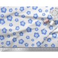 thumbnail image 2 of Soimoi Blue polyester Crepe Fabric Floral Fabric Prints By Yard 42 Inch Wide, 2 of 3