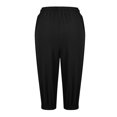 thumbnail image 4 of Timegard Shorts pour Femmes, Taille Haute Élastique, Cordon de Serrage, Bas Resserré, Shorts Mi-Cuisse Décontractés avec Poches, 4 of 6