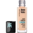thumbnail image 1 of Maybelline New York Fit Me Mat + Sans Pores Fond de Teint Maquillage, 1 of 7