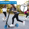 thumbnail image 2 of Goplus Folding Sports Kick Scooter w/LED Wheels for Kids Teens Blue, 2 of 10