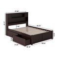 thumbnail image 4 of AFI Newport Full Solid Wood Bed with Storage Drawers in Grey, 4 of 15