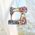 thumbnail image 4 of Big Savings! Sewing Machine Acrylic Decorative Pendant, Flat Acrylic Craft Pendant, Sewing Machine Ornament, Creative DIY Decorative Acrylic Jewelry for Crafts and Projects, 4 of 5