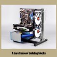 thumbnail image 4 of Motherboard Case, Portable 20x20  Heat Dissipation Bare Metal Frame, for ATX, M-ATX Chassis Rack ITX Motherboard DIY, 4 of 7