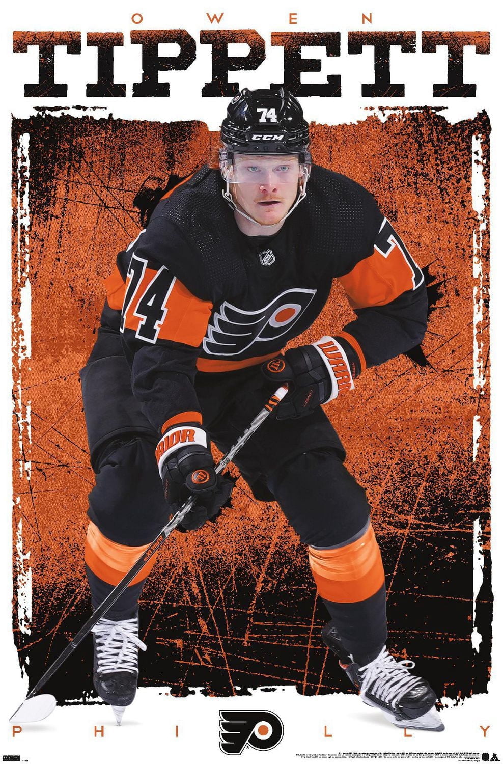 NHL Philadelphia Flyers - Owen Tippett 23 Wall Poster, 22.375" x 34"