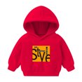 thumbnail image 1 of RXIRUCGD Mode Hauts à Manches Longues Décontractés pour Filles et Garçons, Rouge, Taille: 4 Ans, 1 of 6
