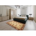 thumbnail image 4 of Ahgly Company Indoor Rectangle Abstract Mustard Yellow Oriental Area Rugs, 4' x 6', 4 of 6