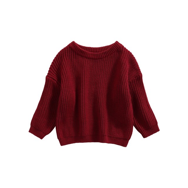 xiaxaixu Toddler Baby Sweaters, Winter Warm Long Sleeve Candy Color Pullovers