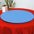 thumbnail image 2 of ORUYROP 2-Pack Cocktail Round Table Topper Cap Spandex Fitted Stretch Cocktail Tablecloth Tight Stretchable Elastic for Weddings Banquets Events Parties Restaurants(Size: 160cm,Color: Sky Blue, 2 of 7