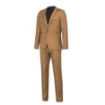 thumbnail image 1 of TIMIFIS Mens Suits 2 Piece Slim Fit Casual One Button Solid Suits for Mens Business Wedding Party Jacket Blazer & Pants SetFall, 1 of 5