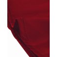 thumbnail image 5 of INSPIRE CHIC Chemise pour Femme Col Plat Manches Longues Boutonnée Chemise Satin de Bureau TP Rouge, 5 of 5