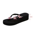thumbnail image 2 of LEEy-World Pantoufles pour Femmes Pantoufles pour Femmes à Talon Compensé Pantoufles d'Été Mode à Talon Compensé Semelle Épaisse Massage Rétro Pantoufles de Plage Pantoufles à Vadrouille pour Femmes, 2 of 5