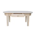 thumbnail image 4 of International Concepts Table Basse Ovale en Bois Phillips Non Fini, 4 of 10